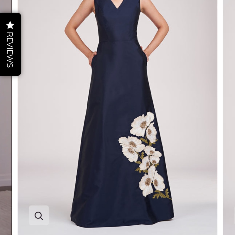 Kay Unger  Aurelia Sleeveless A-Line Gown